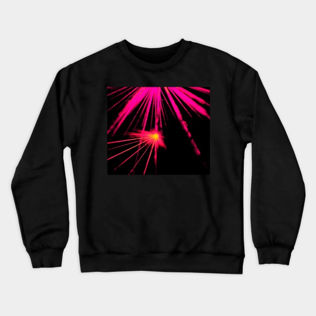 MOTHERSHIP PINK AND YELLOW Crewneck Sweatshirt by neilstuartcoffey